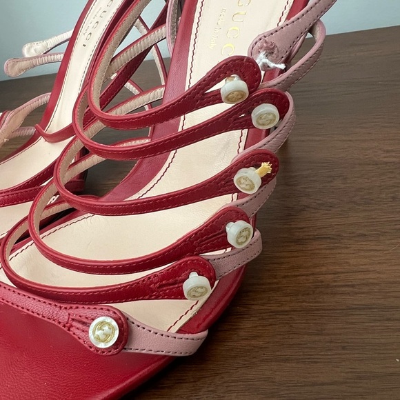 GUCCI ANETA 95mm strappy leather sandal EU40.5 - Picture 8 of 10